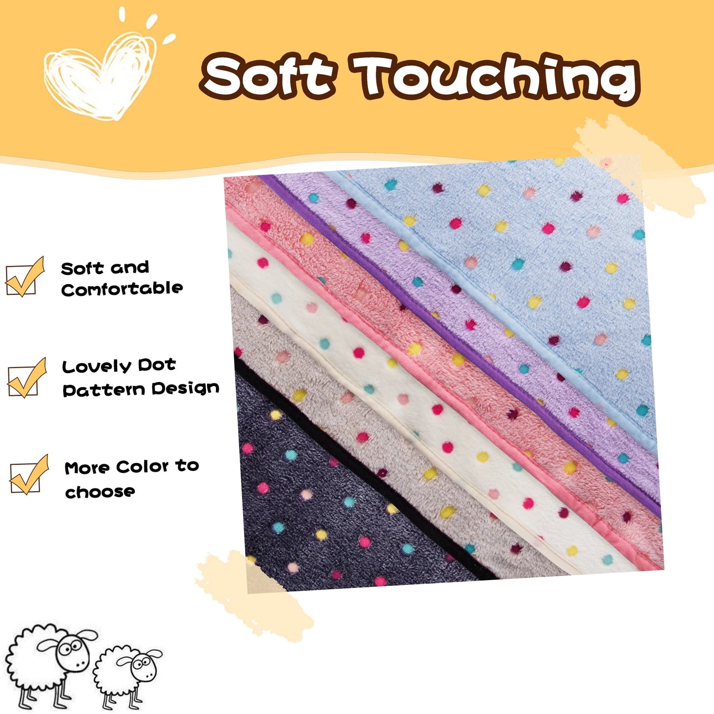 2-Pack Pet Blanket β Soft Cozy Small Dog & Cat Blanket, Gray