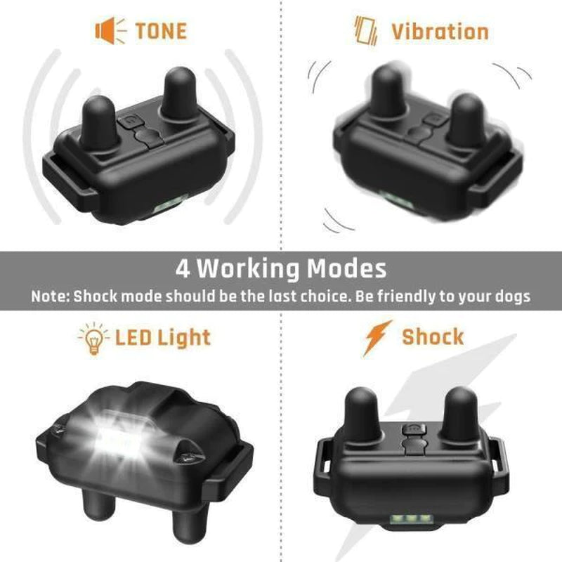 3000 FT Rechargeable Waterproof Dog Training Collar with Remote β 4 Training Modes & Adjustable Fit