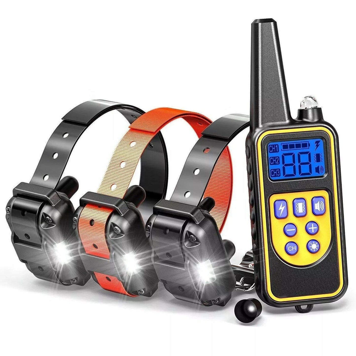 3000 FT Rechargeable Waterproof Dog Training Collar with Remote β 4 Training Modes & Adjustable Fit