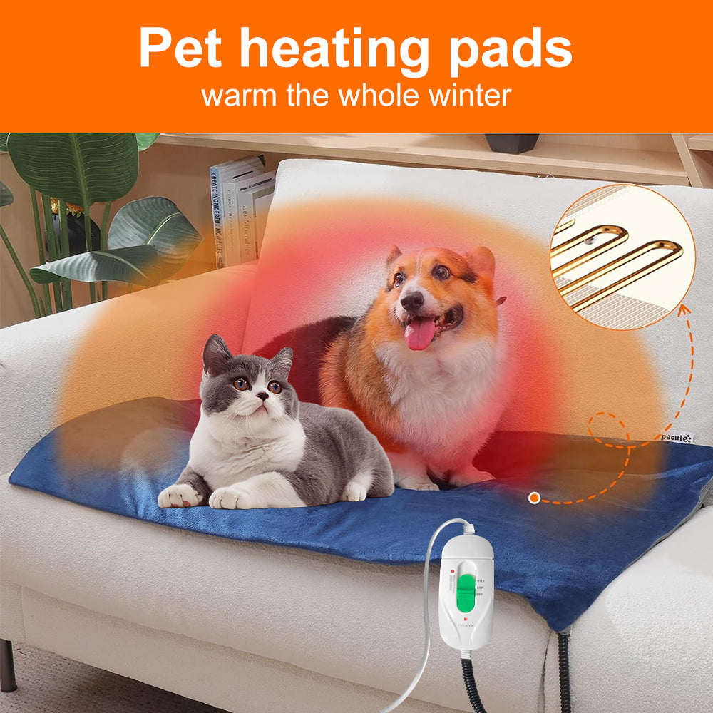 Pet Heating Pad – Extra Warm Cozy Mat for Dogs & Cats, Safe & Comforting