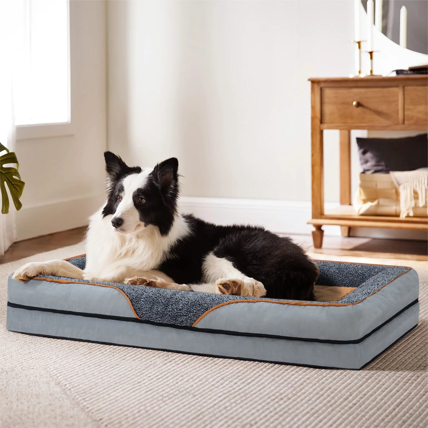 Orthopedic Dog Bed – Supportive Sofa Couch for Small, Medium & Large Dogs with Washable Cover