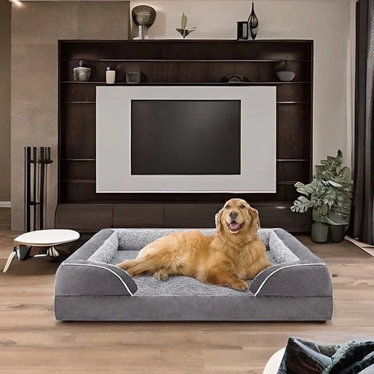 Orthopedic Dog Bed – Supportive Sofa Couch for Small, Medium & Large Dogs with Washable Cover
