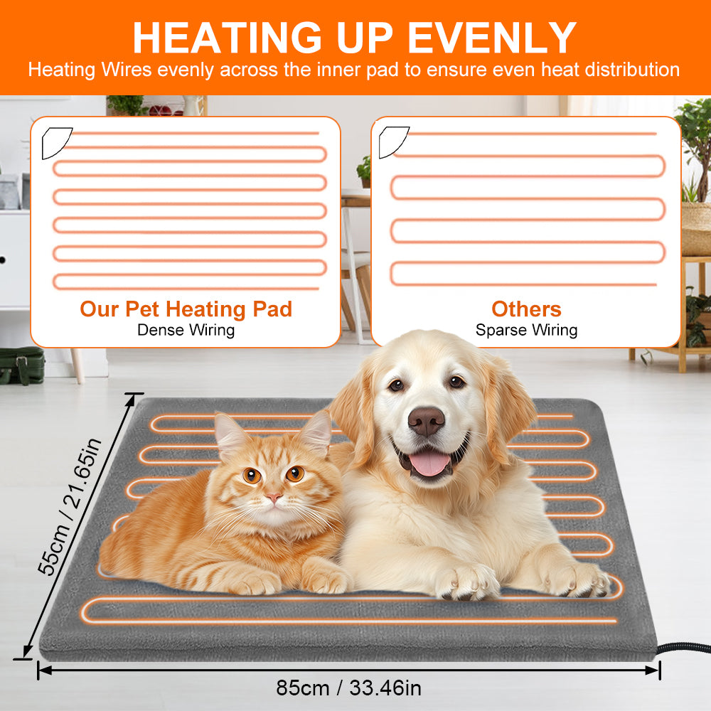Pet Heating Pad – Extra Warm Cozy Mat for Dogs & Cats, Safe & Comforting