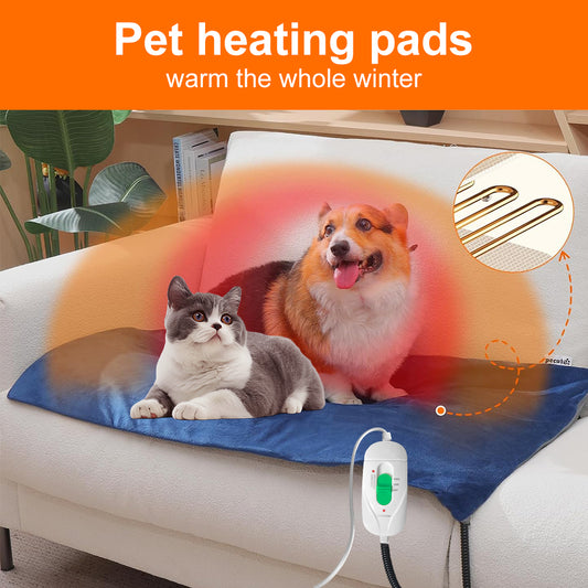 Pet Heating Pad – Extra Warm Cozy Mat for Dogs & Cats, Safe & Comforting